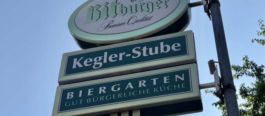 Keglerstube mit Biergarten